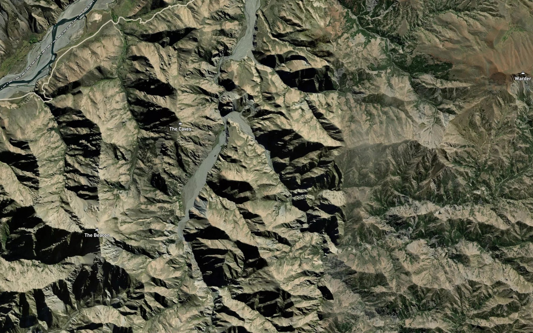 Satellite map of the Alfred Stream