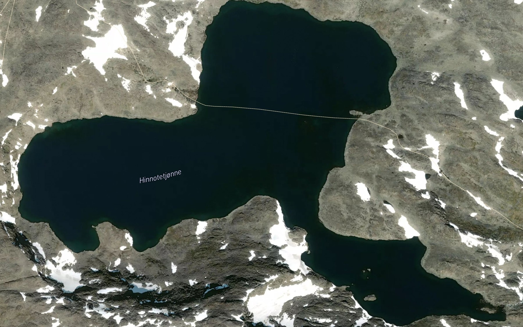 Satellite map of the Hinnotetjonne