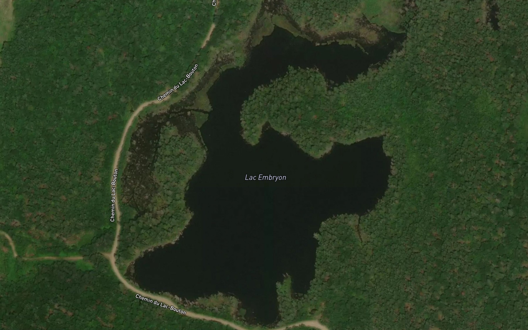 Satellite map of the Lac Embryon