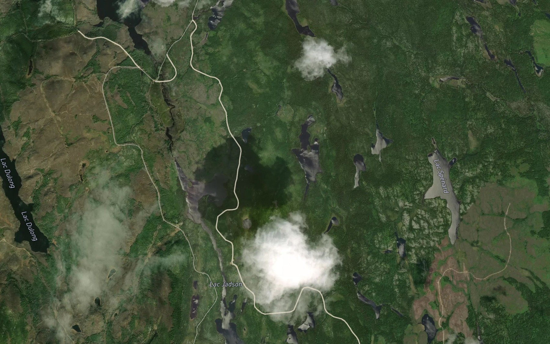 Satellite map of the Lac du Canot