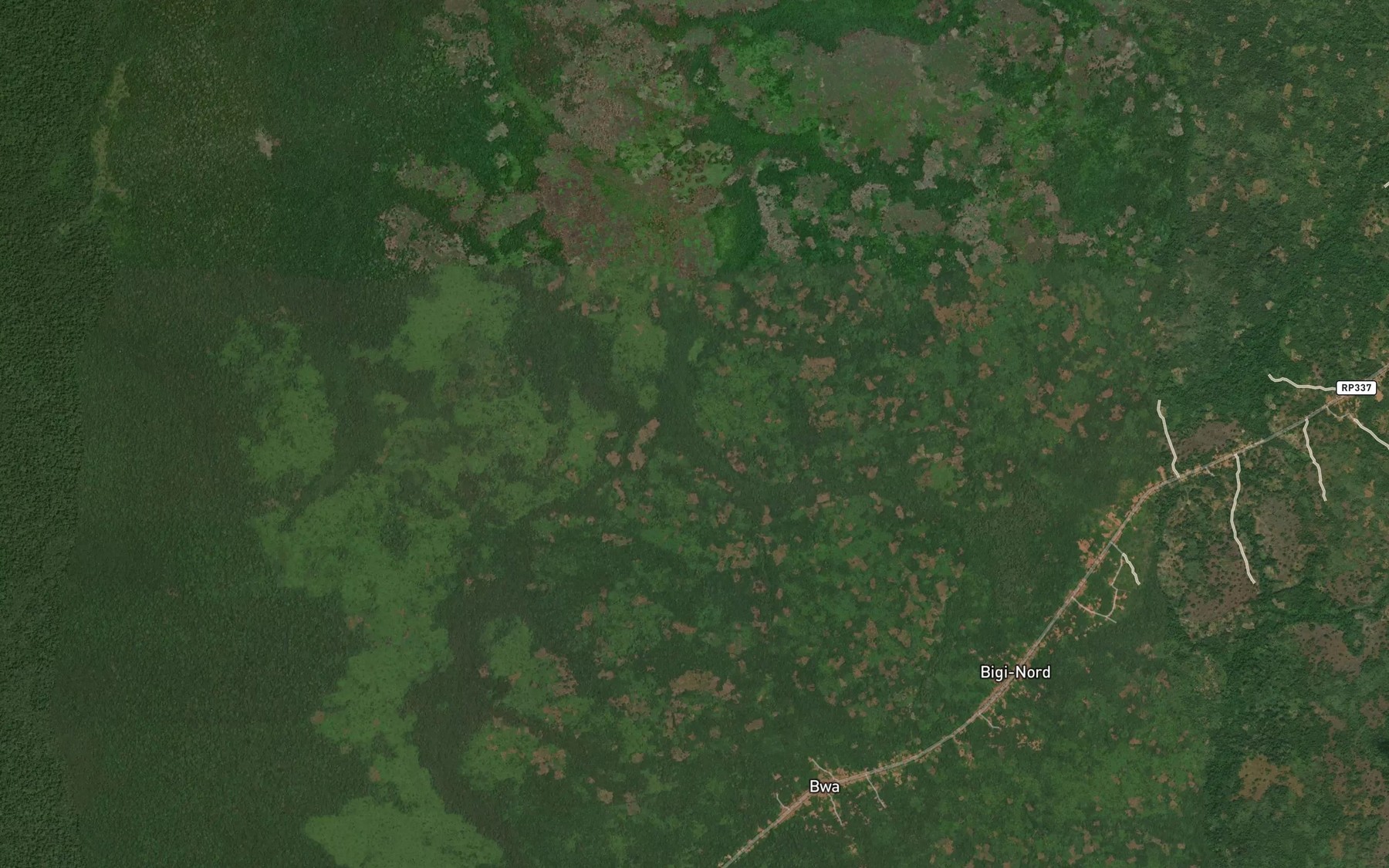 Satellite map of the Tangoko
