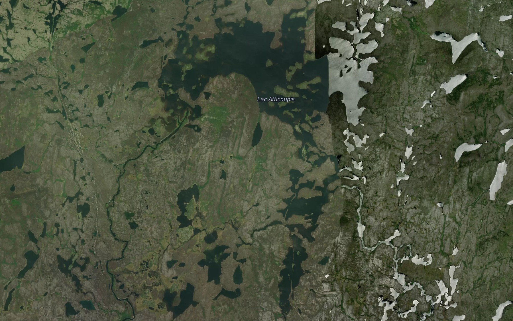 Satellite map of the Riviere Otish