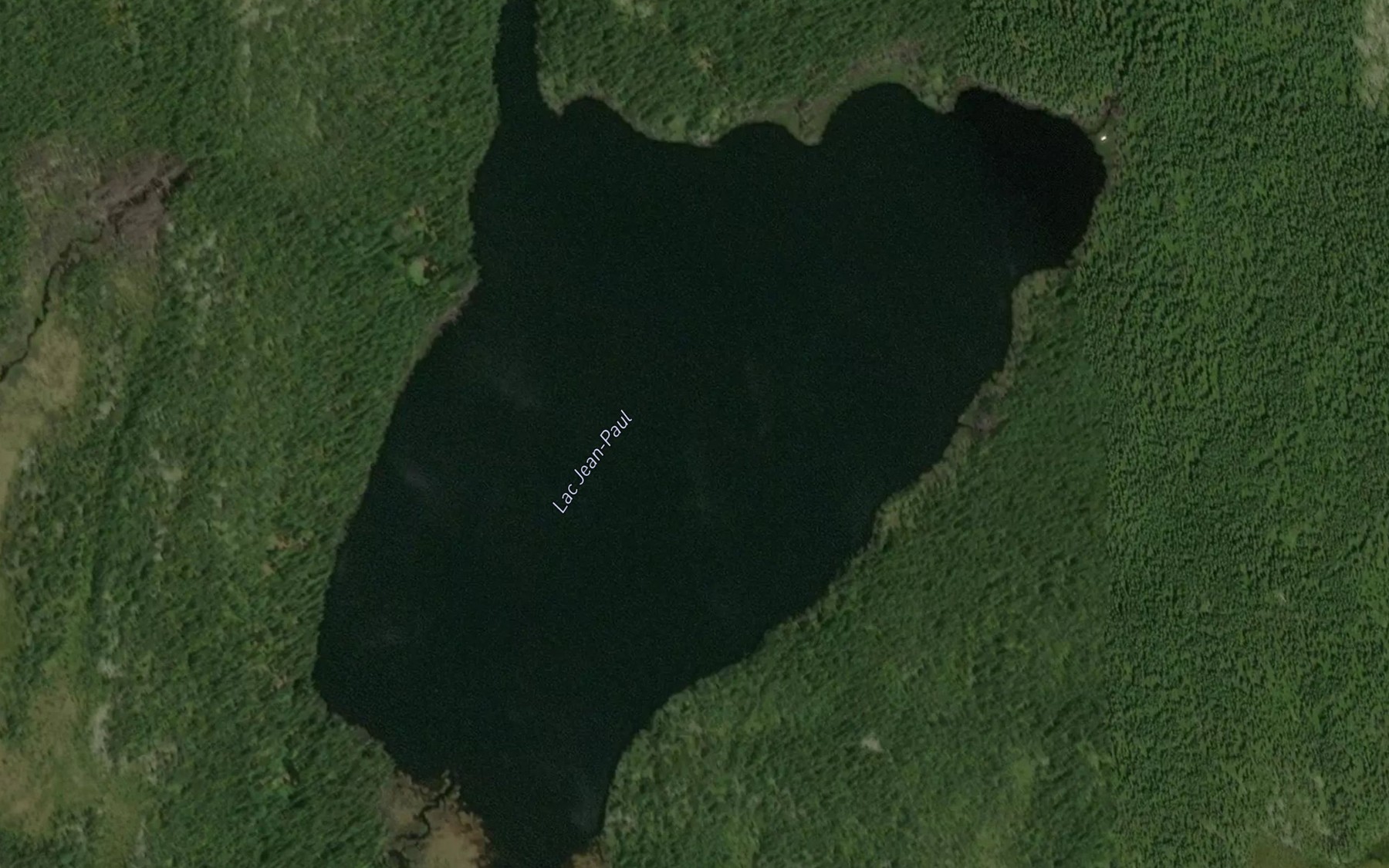 Satellite map of the Lac Jean-Paul