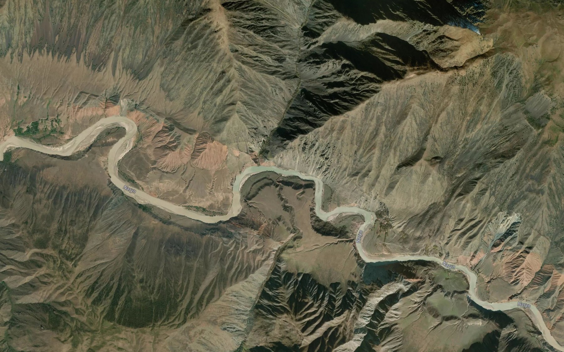 Satellite map of the Karagandu