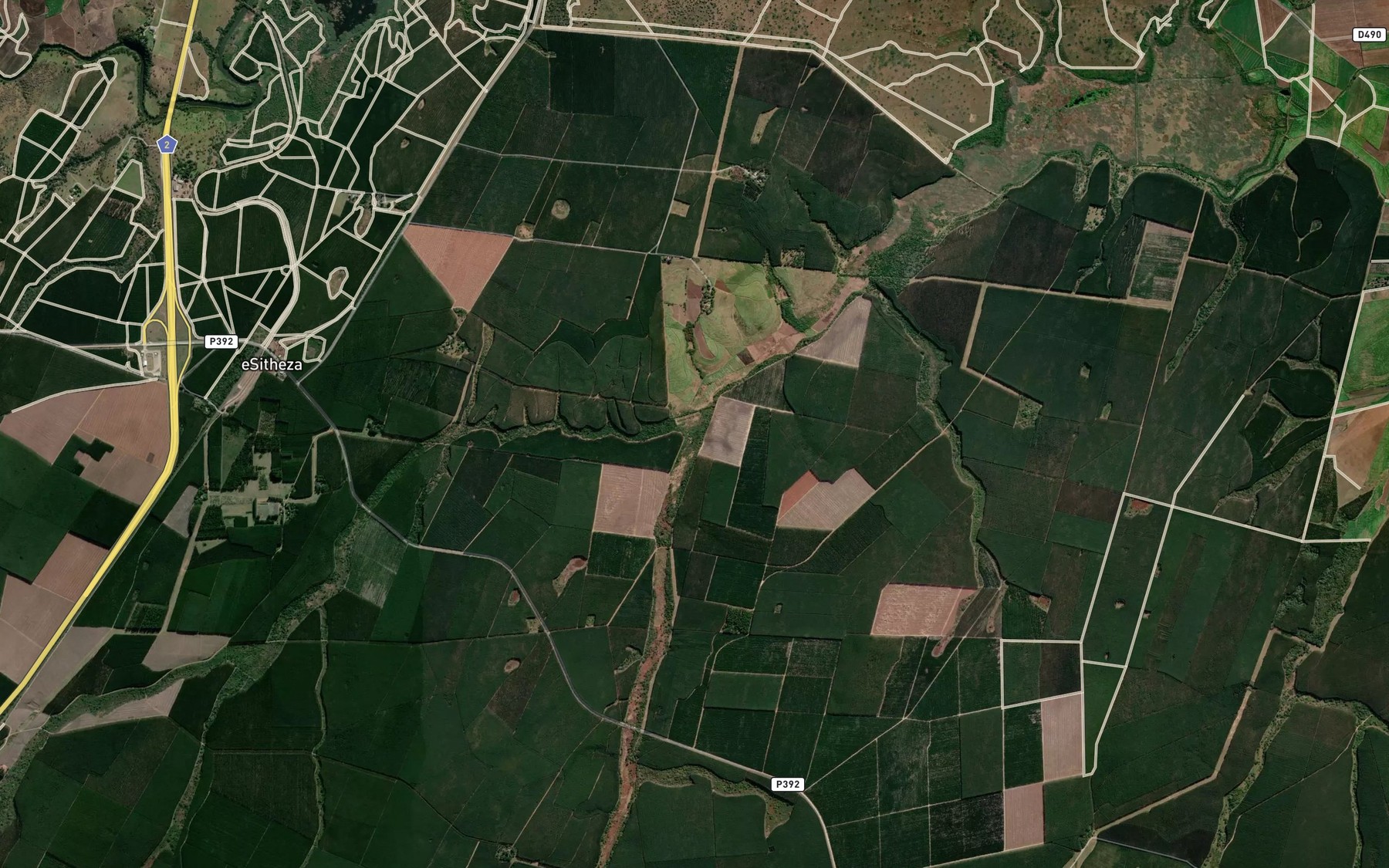 Satellite map of the Mavuya