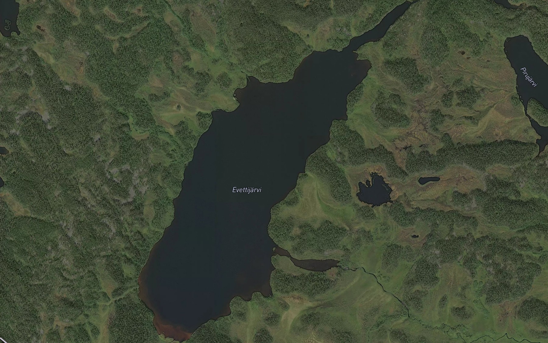 Satellite map of the Odevatnet