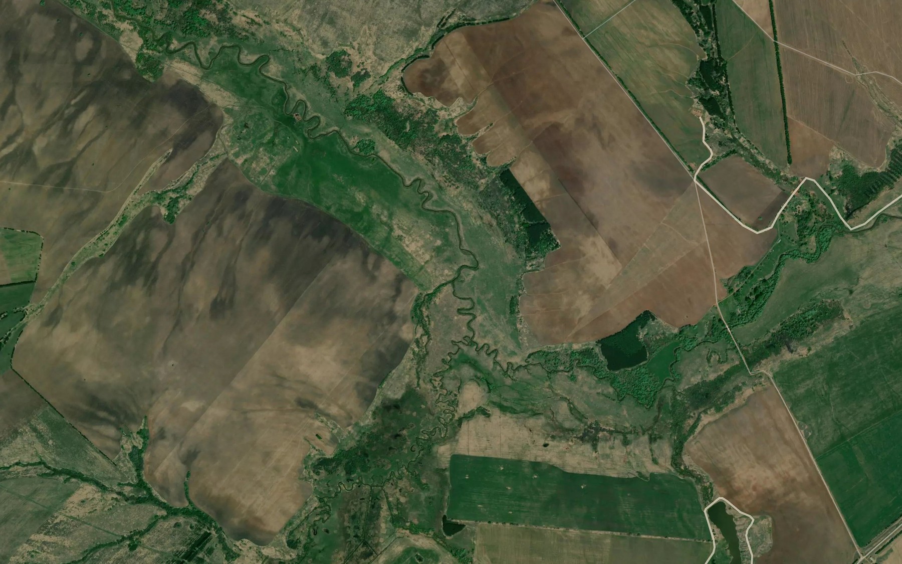 Satellite map of the Oska