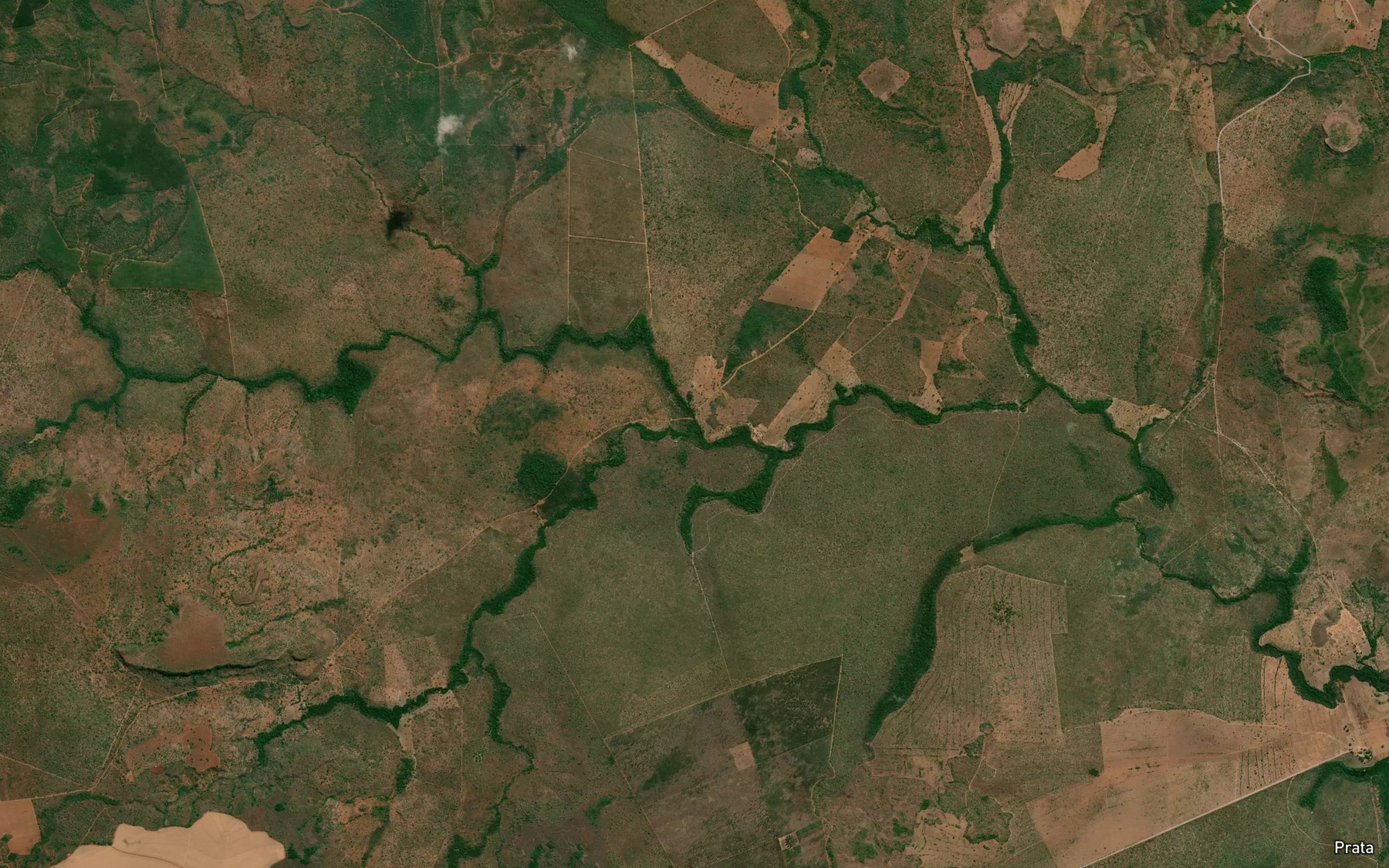 Satellite map of the Corrego Varjao