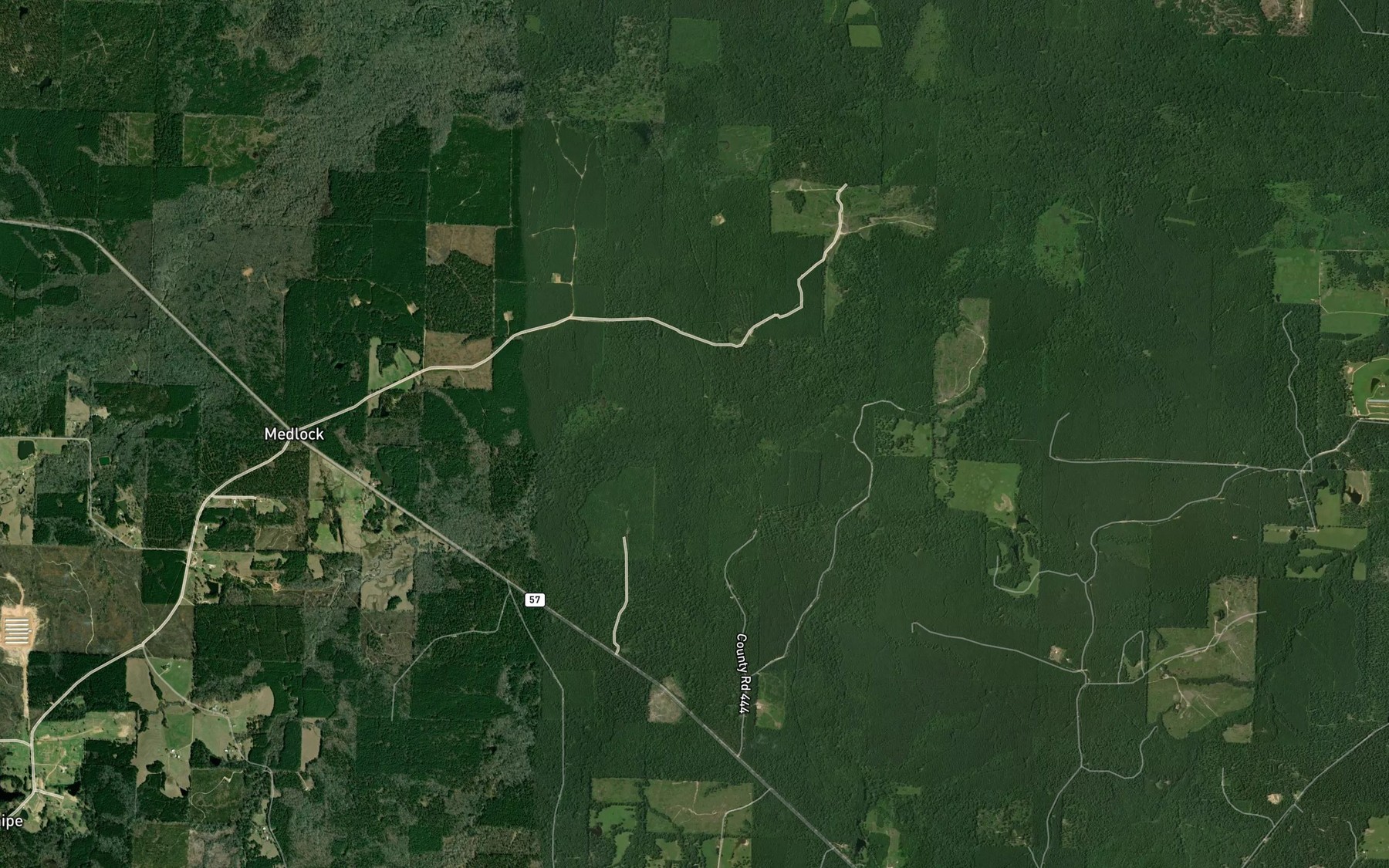 Satellite map of the Sand Creek