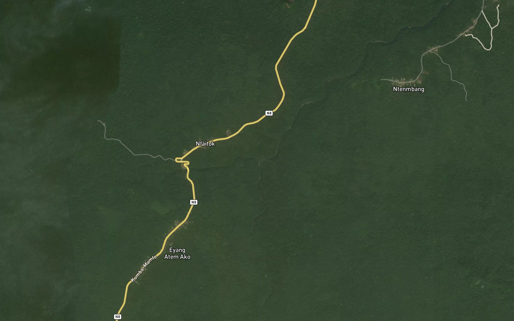 Satellite map of the Mamfue