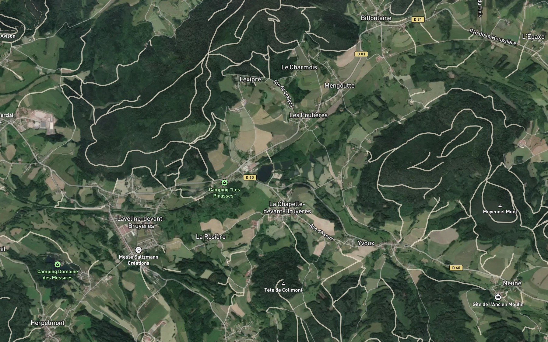 Satellite map of the Neune