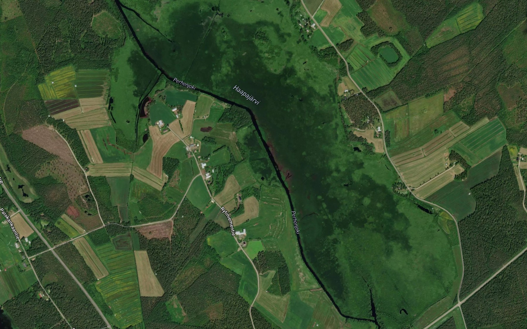 Satellite map of the Haapajarvi