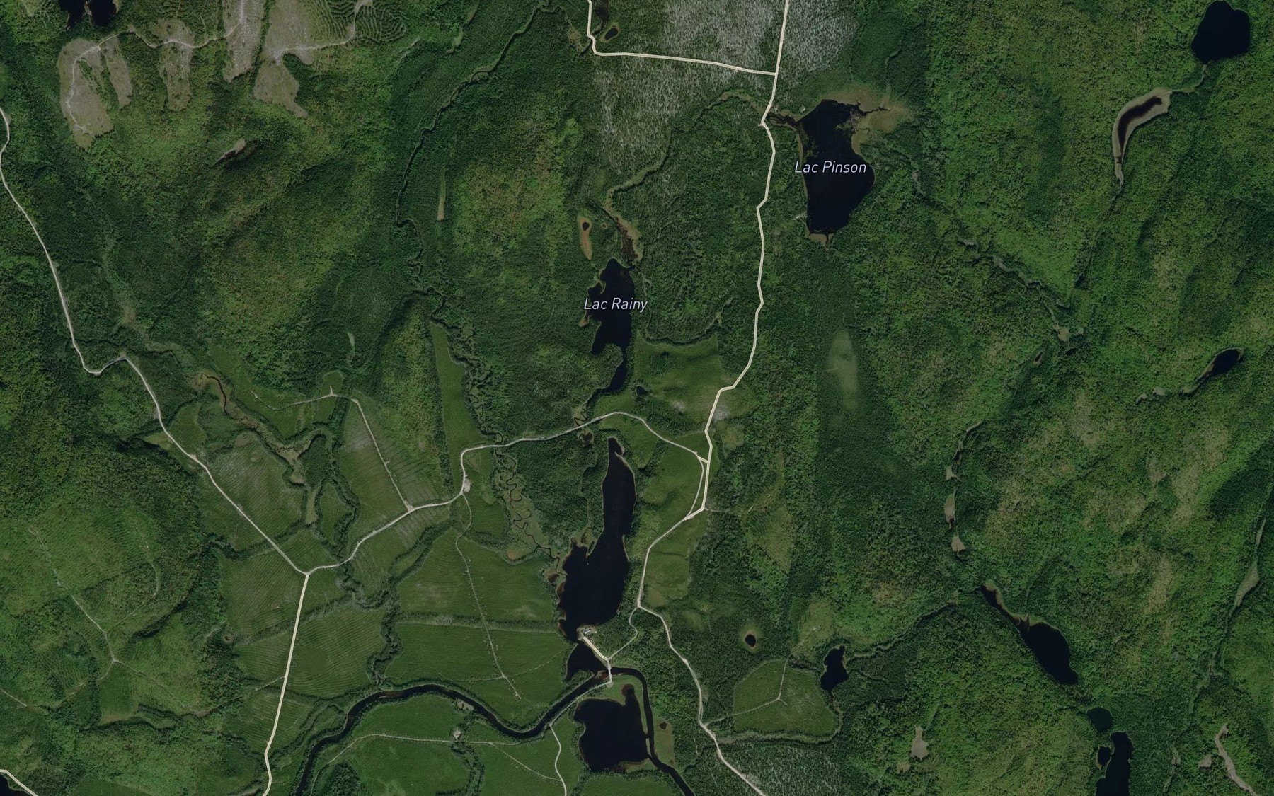 Satellite map of the Lac Bone
