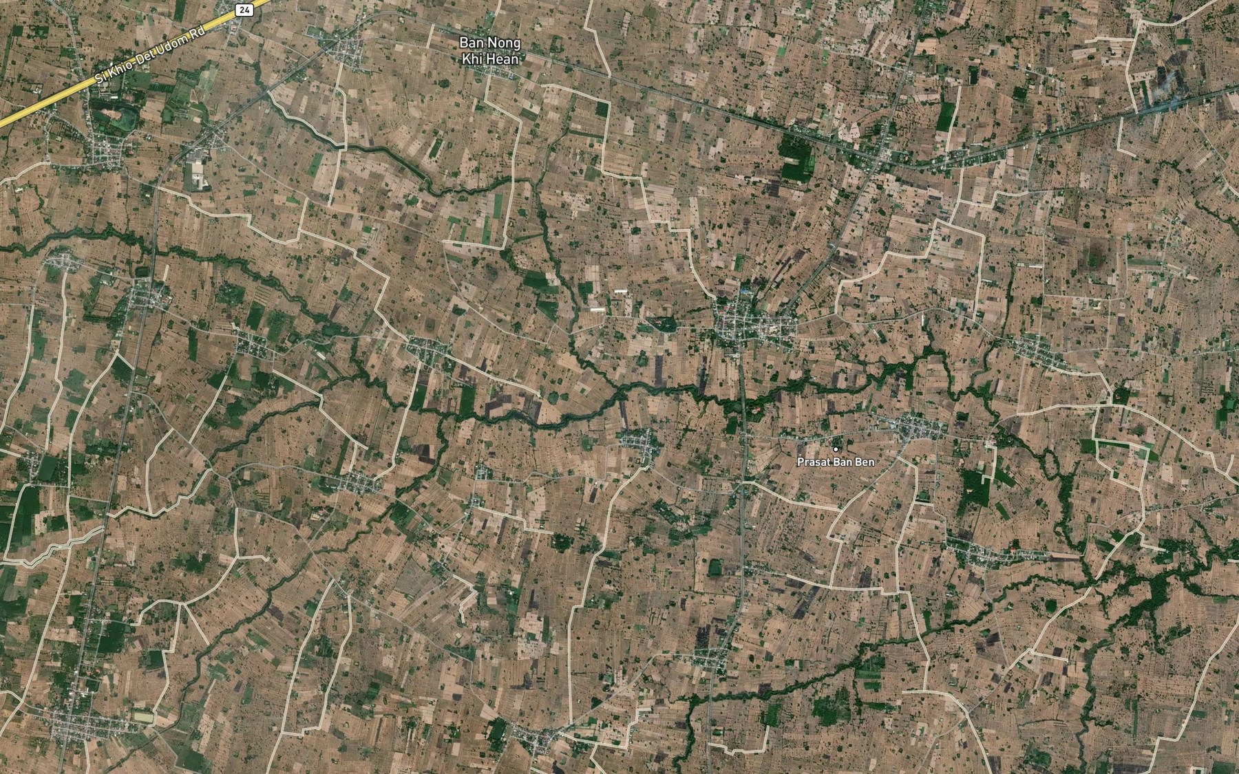Satellite map of the Huai Fa Paen