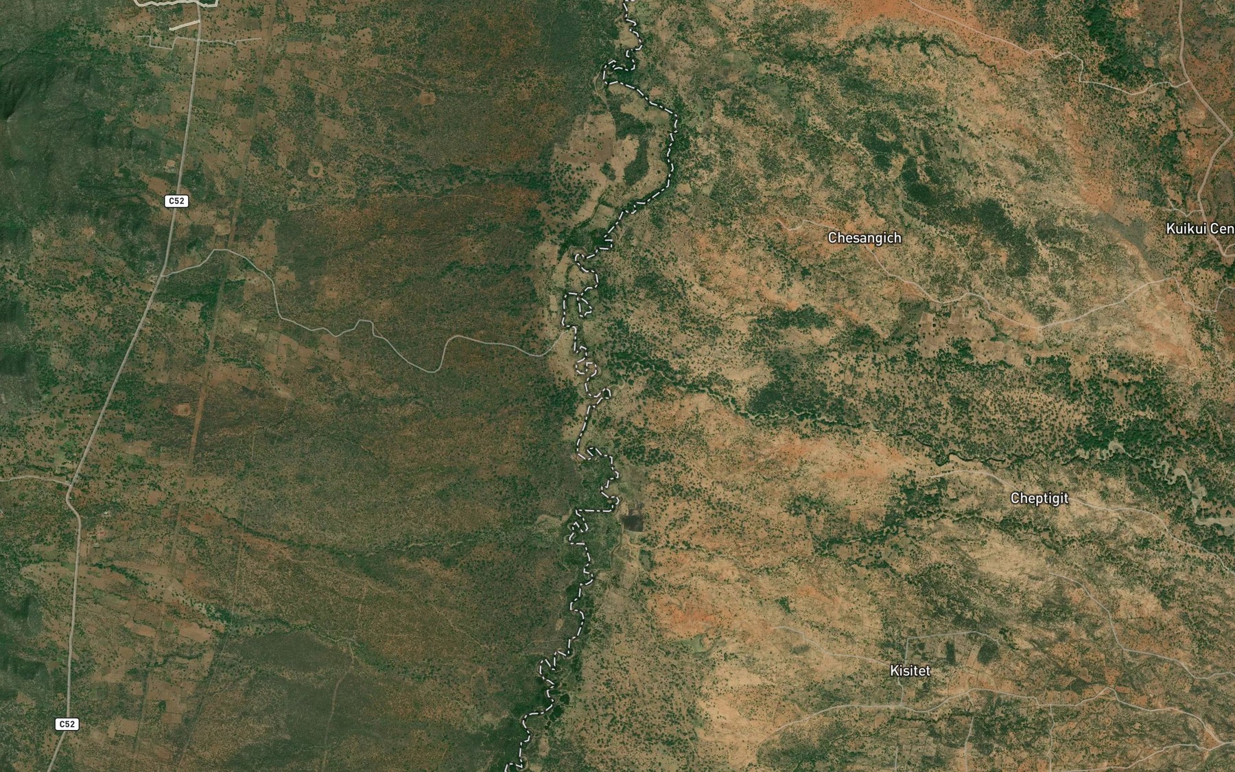 Satellite map of the Sergothwa