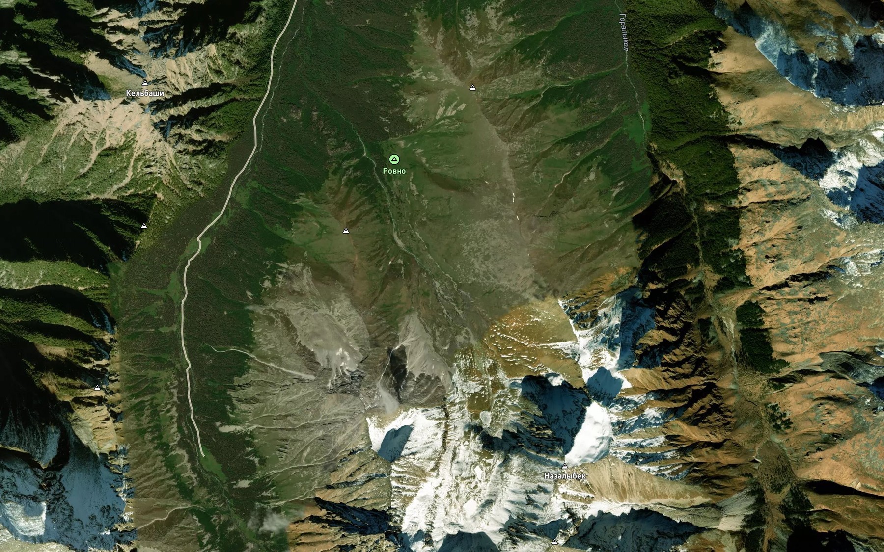 Satellite map of the Oruchat