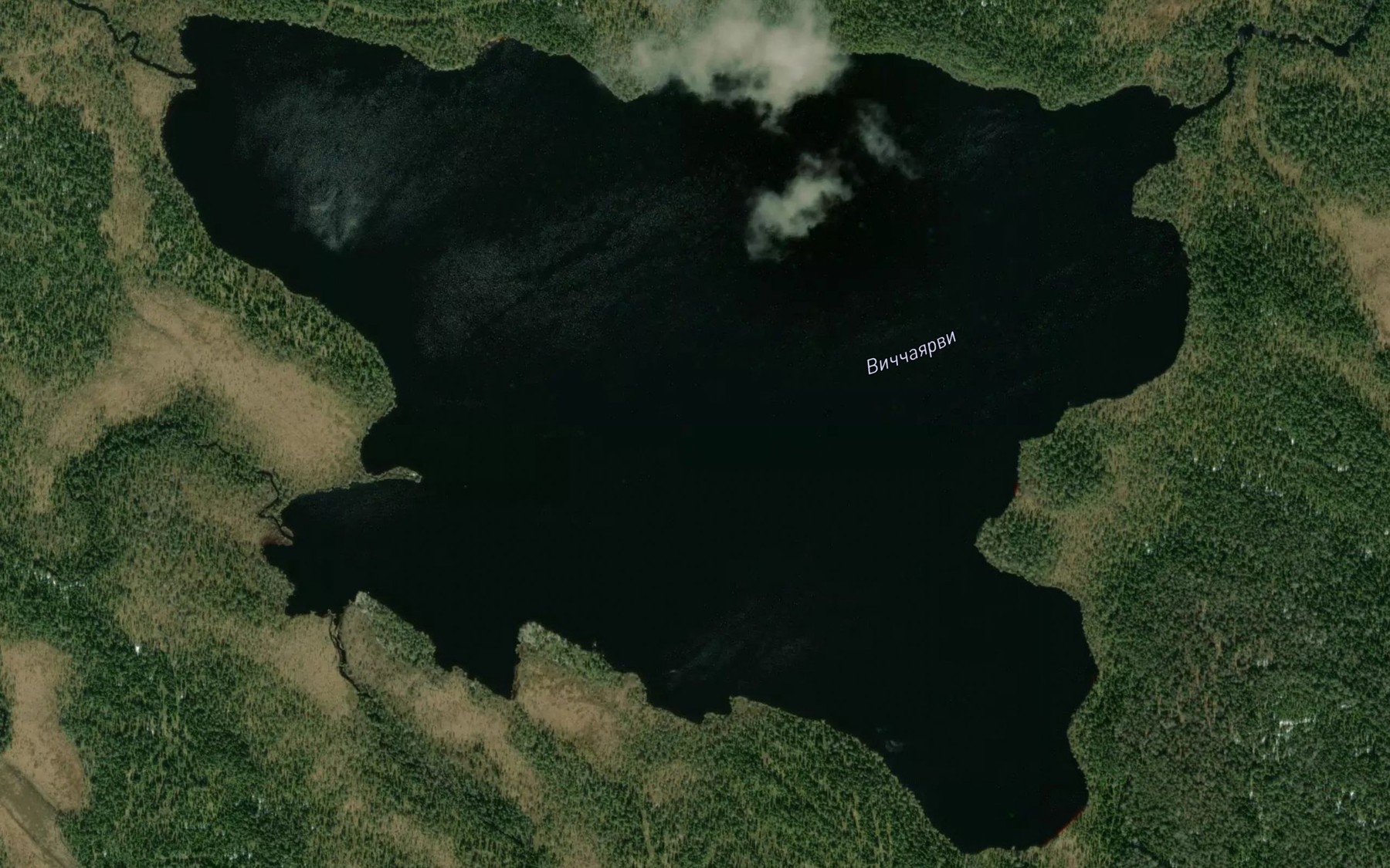 Satellite map of the Ozero Vinchayarvi