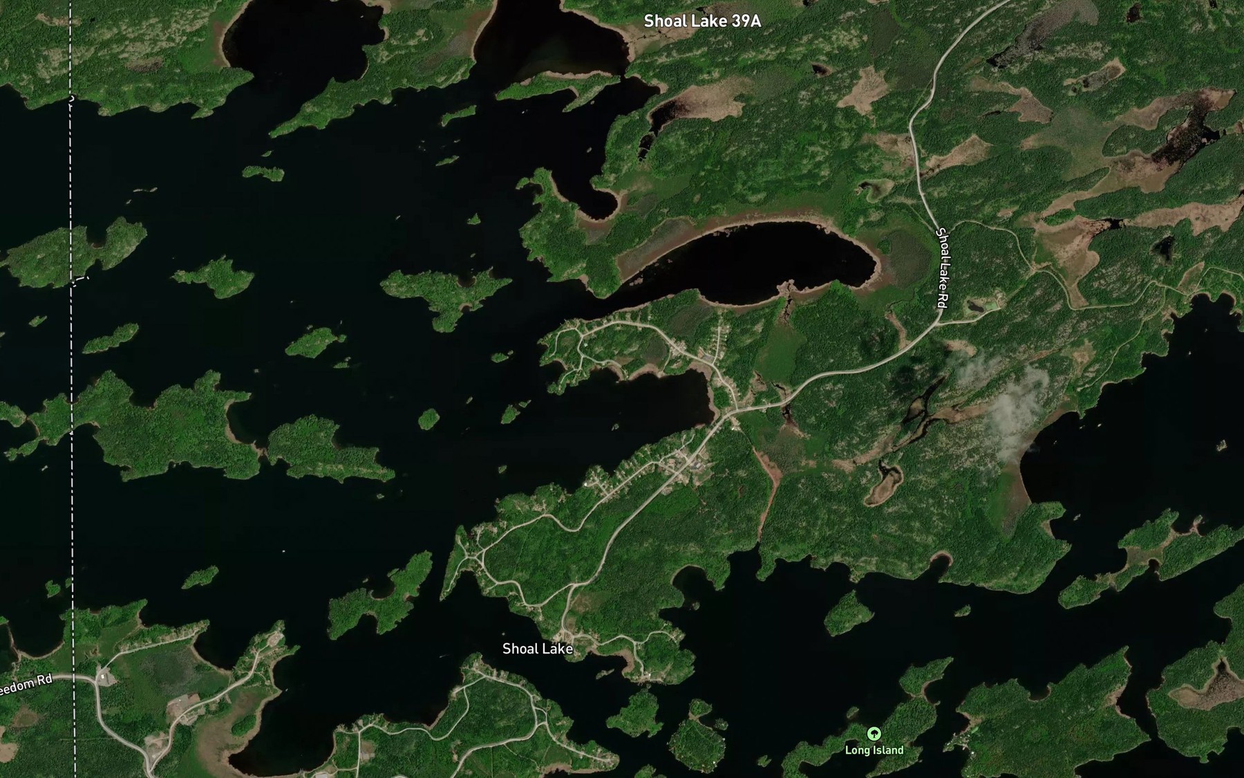 Satellite map of the First Bay
