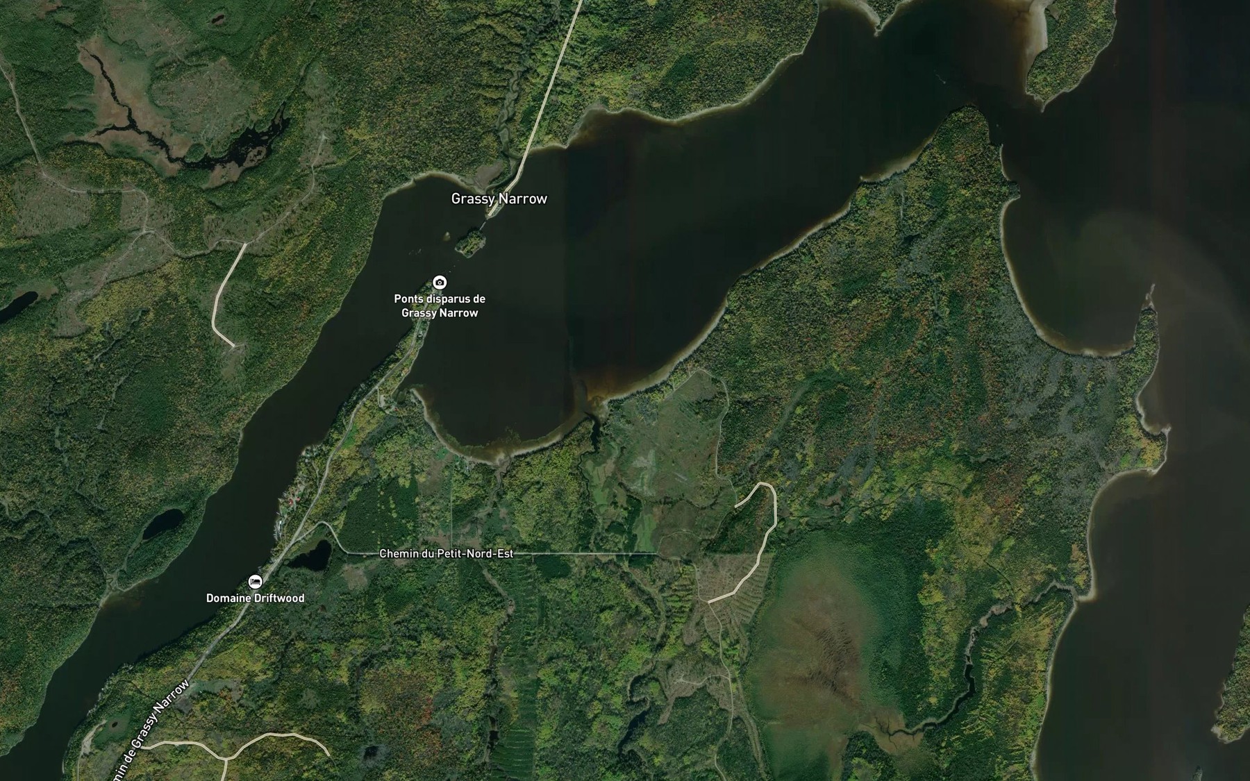 Satellite map of the Cours d'eau Letourneau