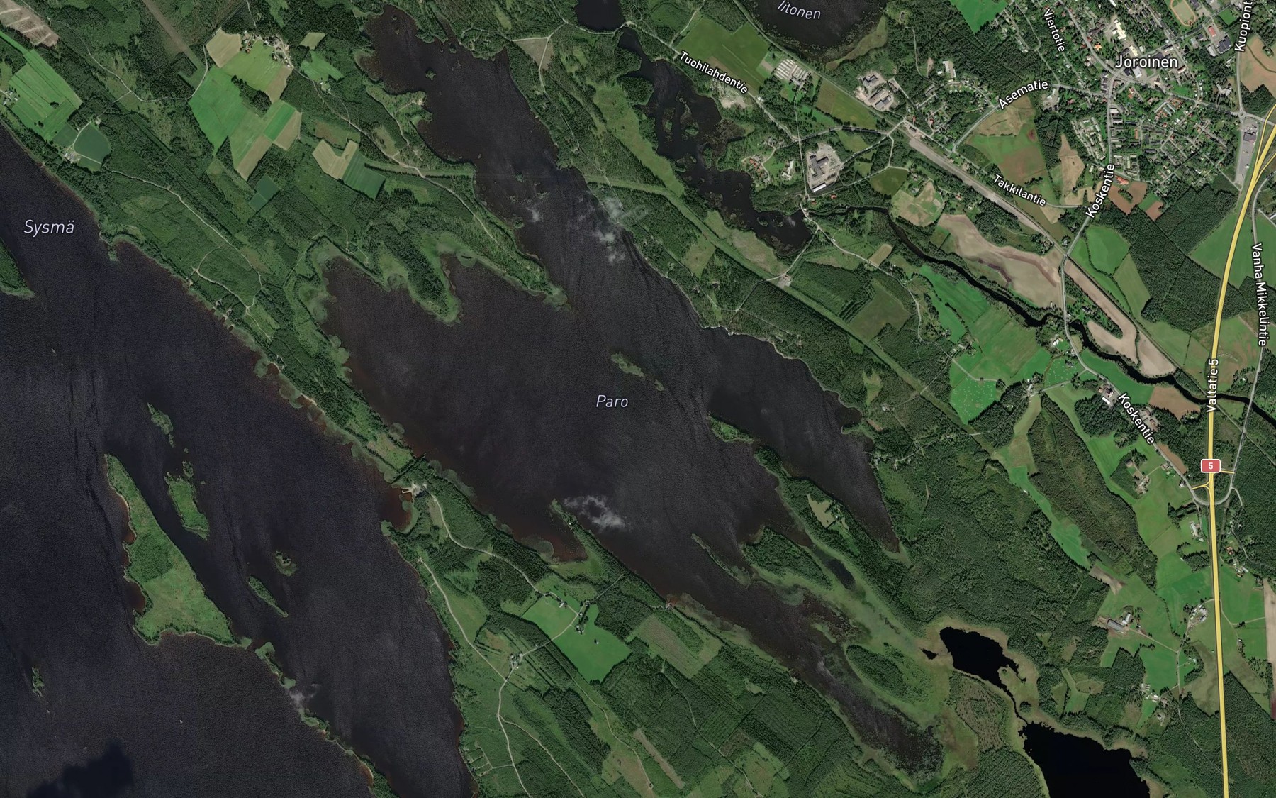 Satellite map of the Paro