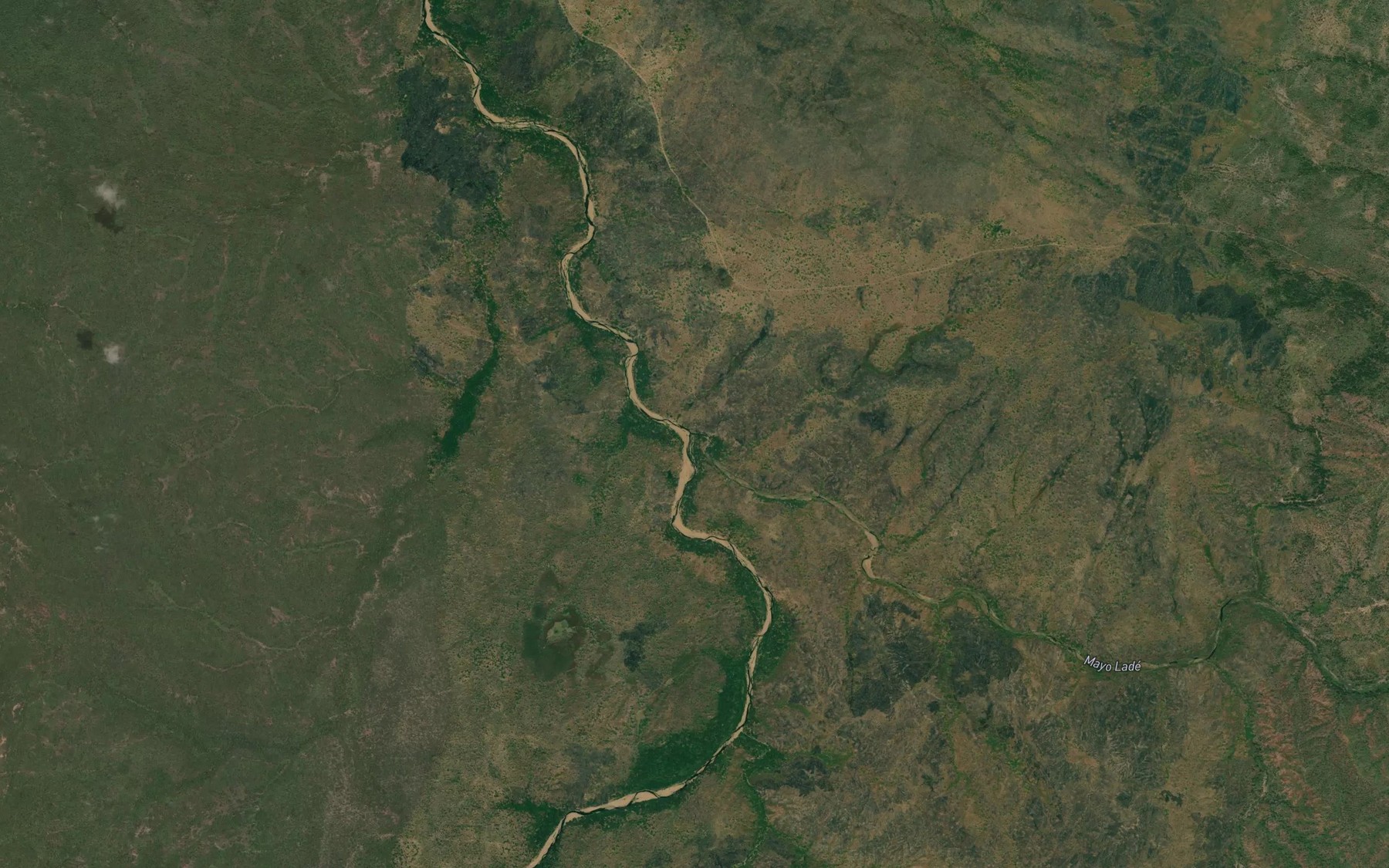 Satellite map of the Mayo Lade