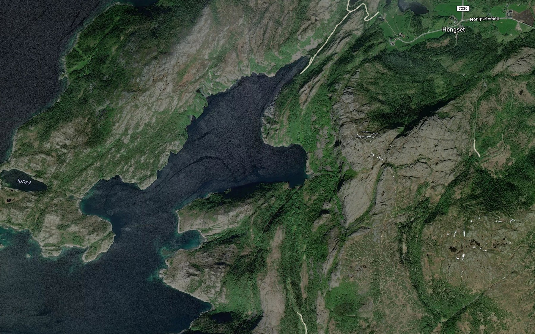 Satellite map of the Gravbukta