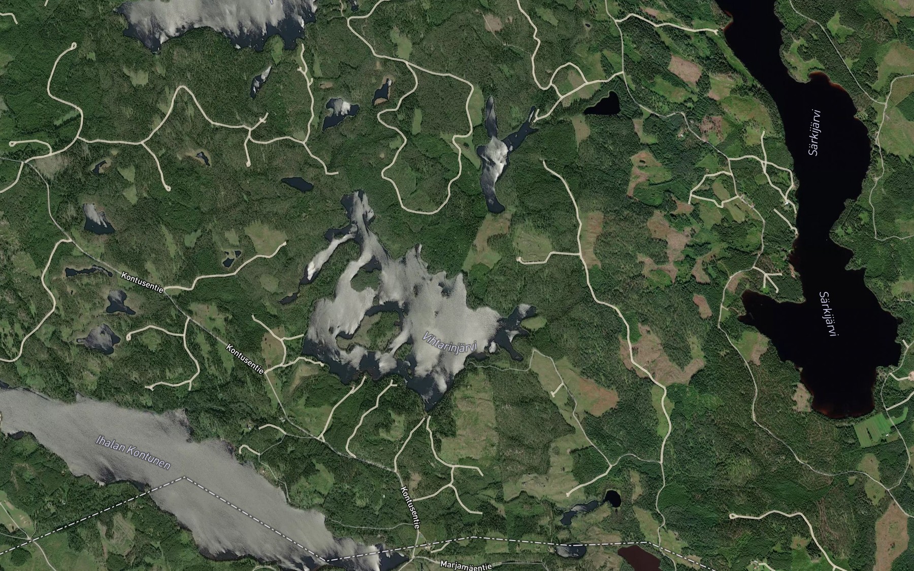 Satellite map of the Rajalahti