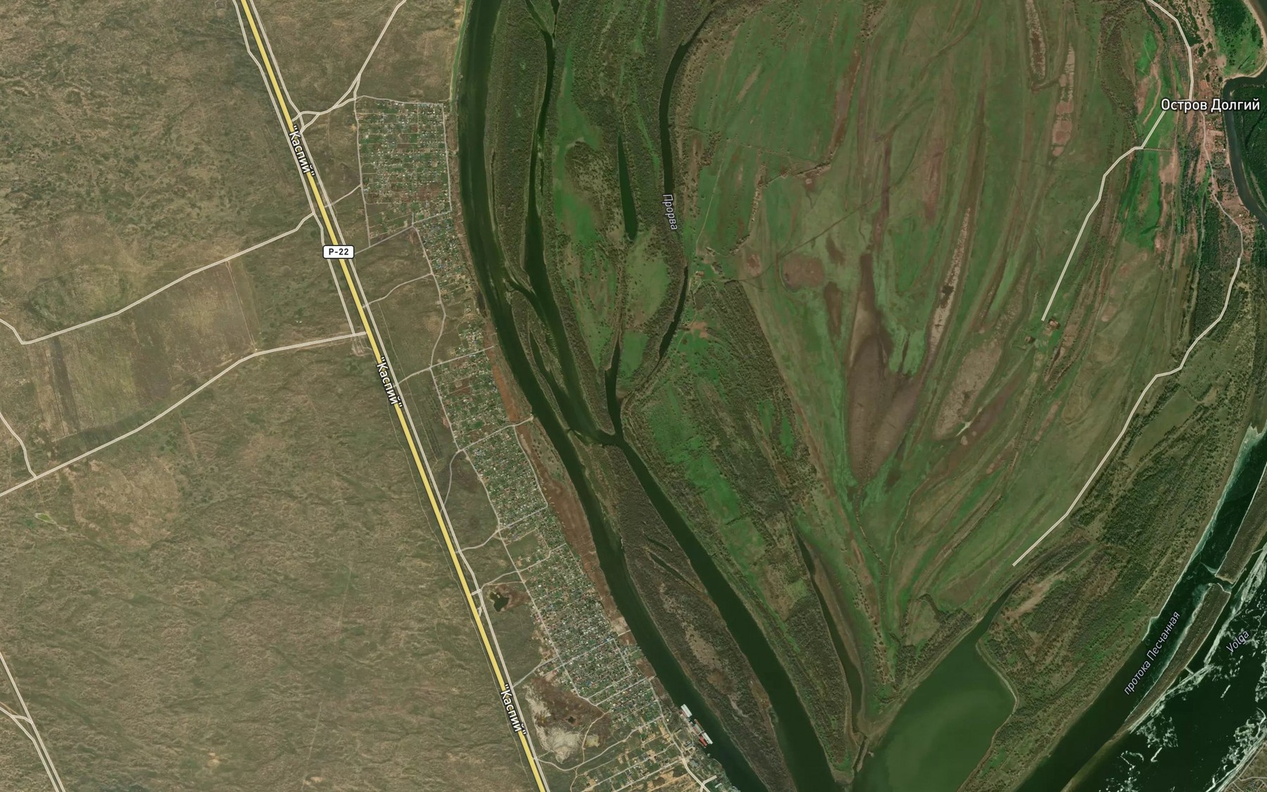 Satellite map of the Prorva