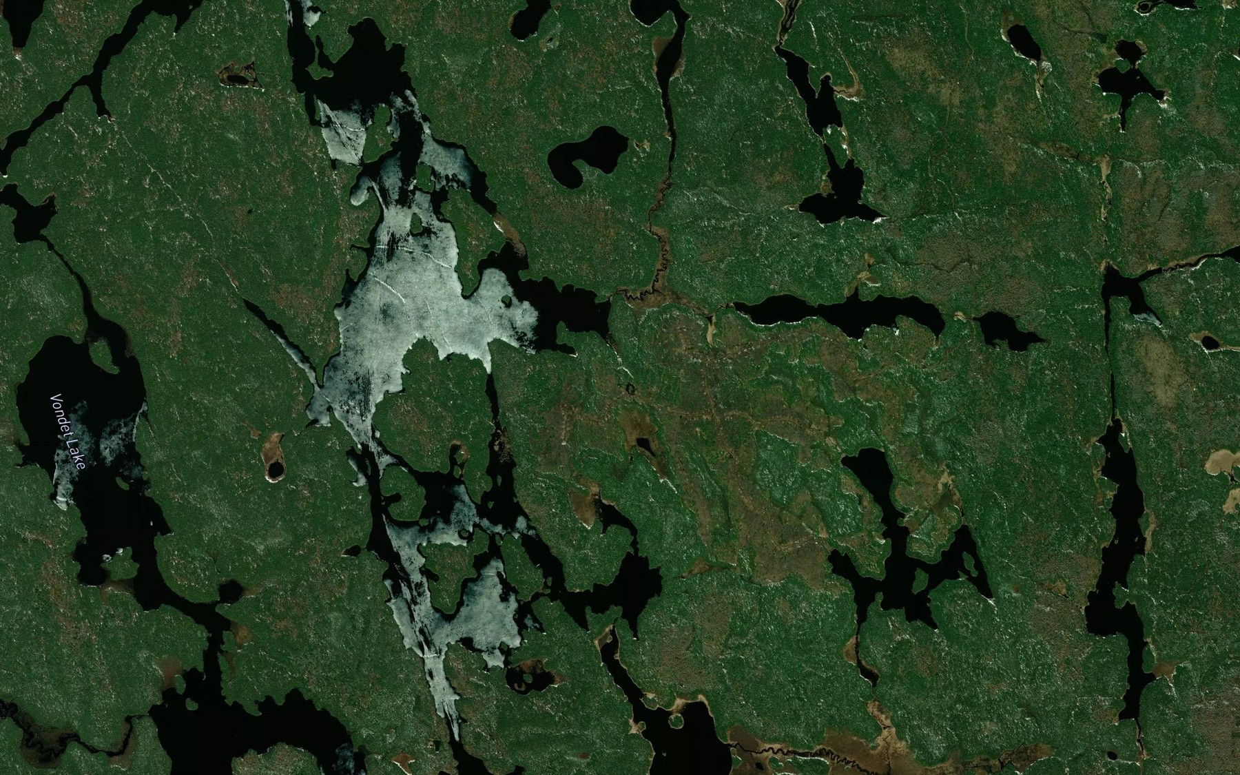 Satellite map of the Grave Creek