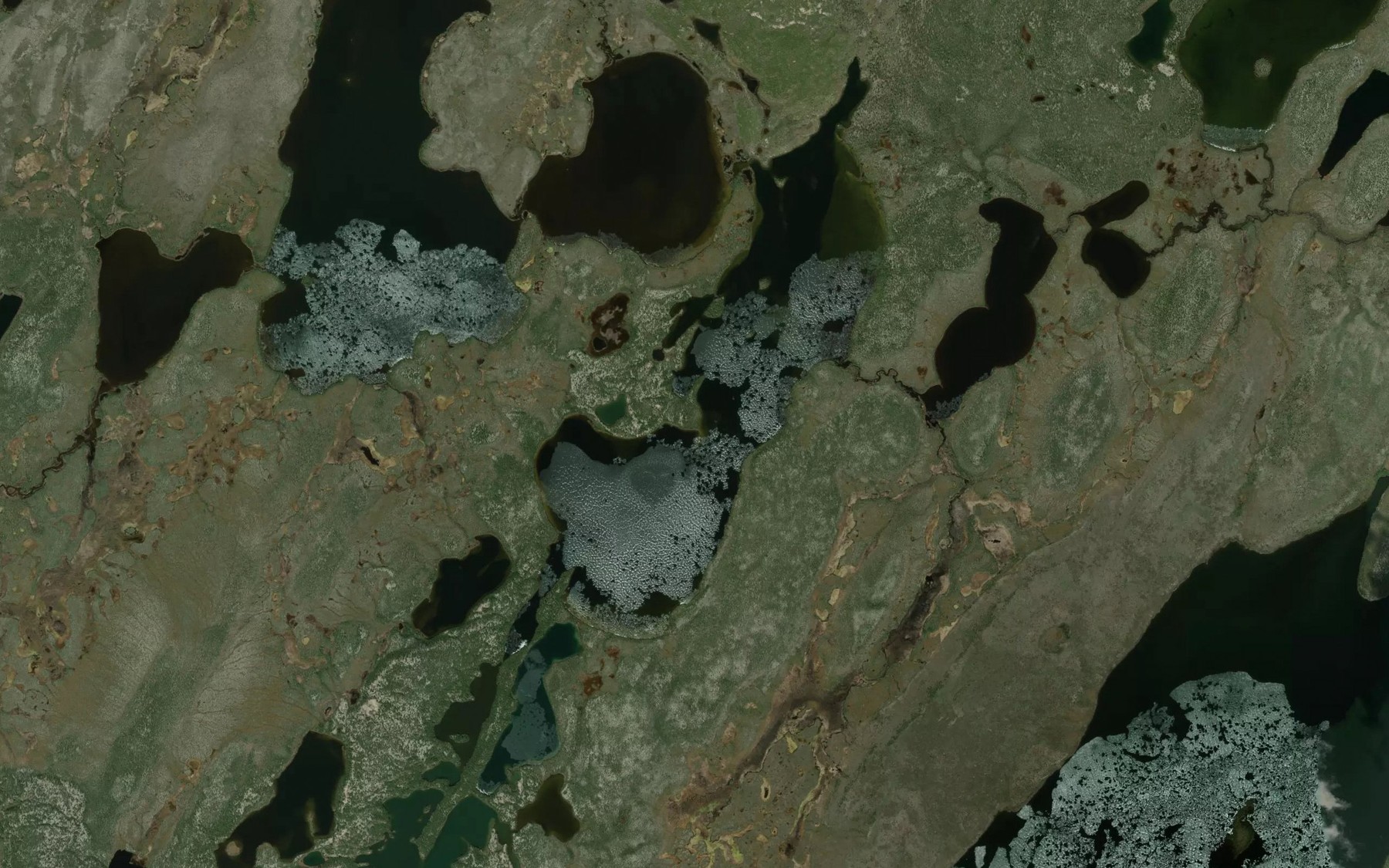 Satellite map of the Holmberg Lake