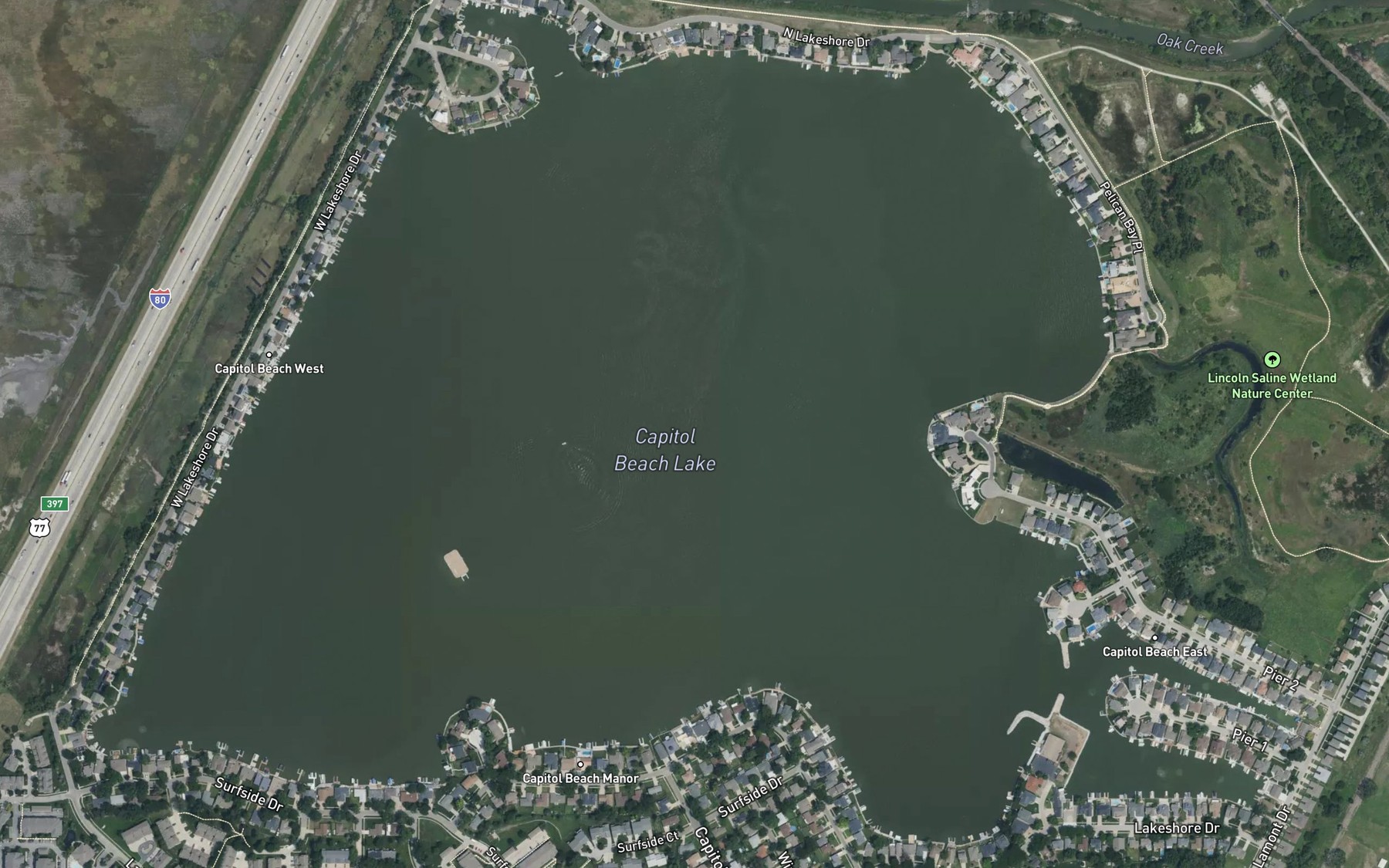 Satellite map of the Salt Lake