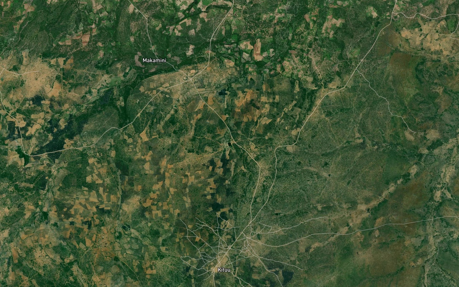 Satellite map of the Bagoda Dam