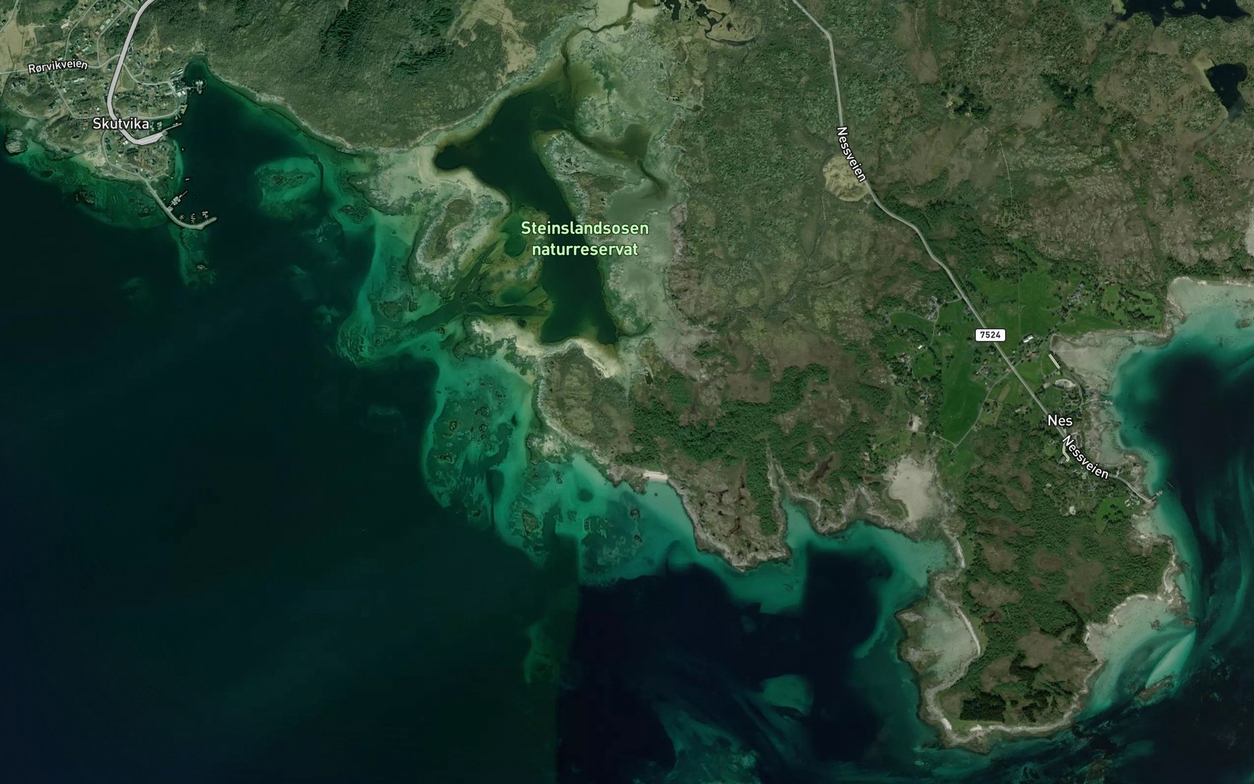 Satellite map of the Stortrollosen