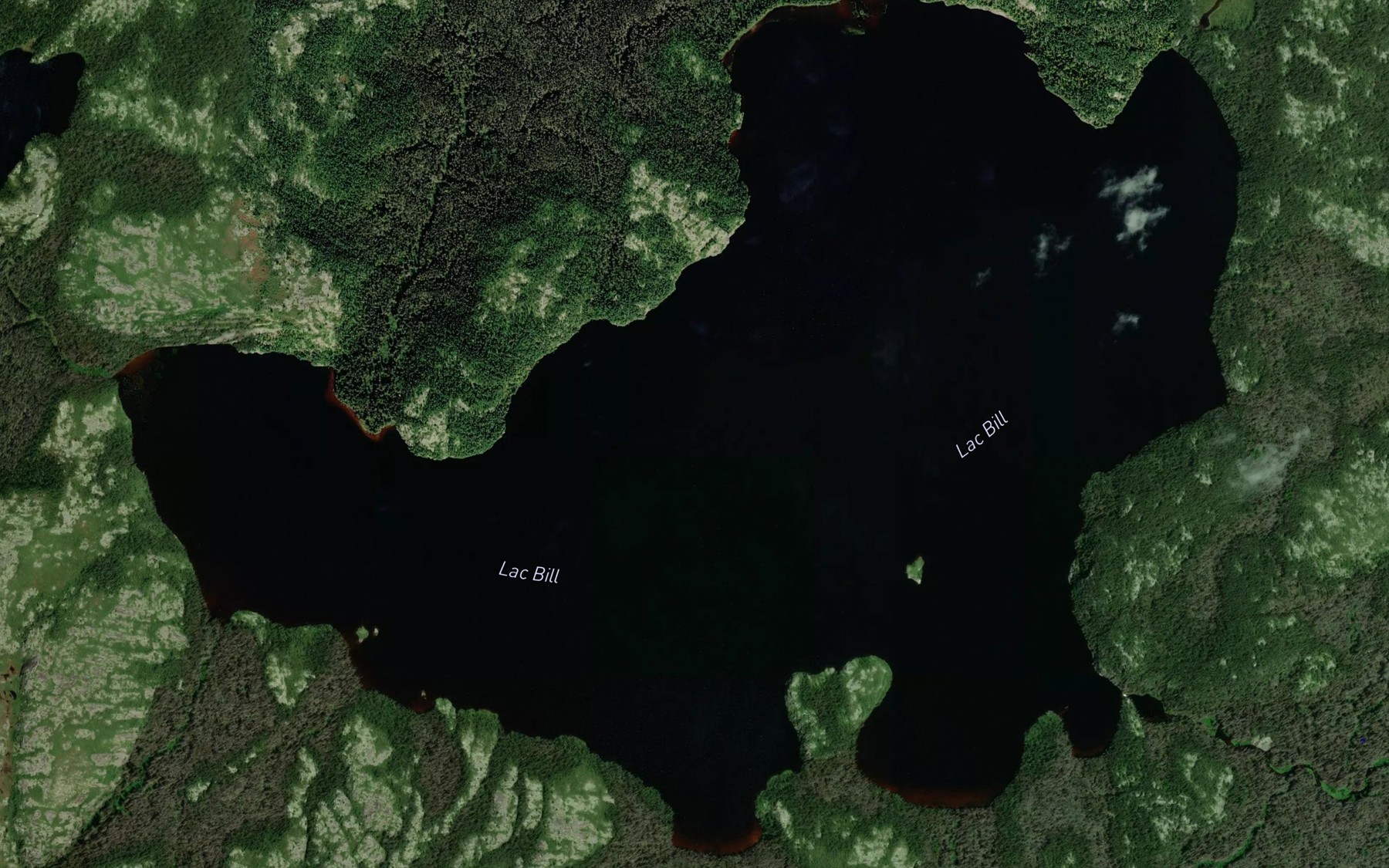 Satellite map of the Lac Bill