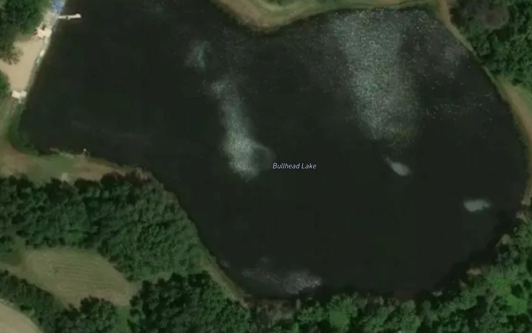 Satellite map of the Bullhead Lake