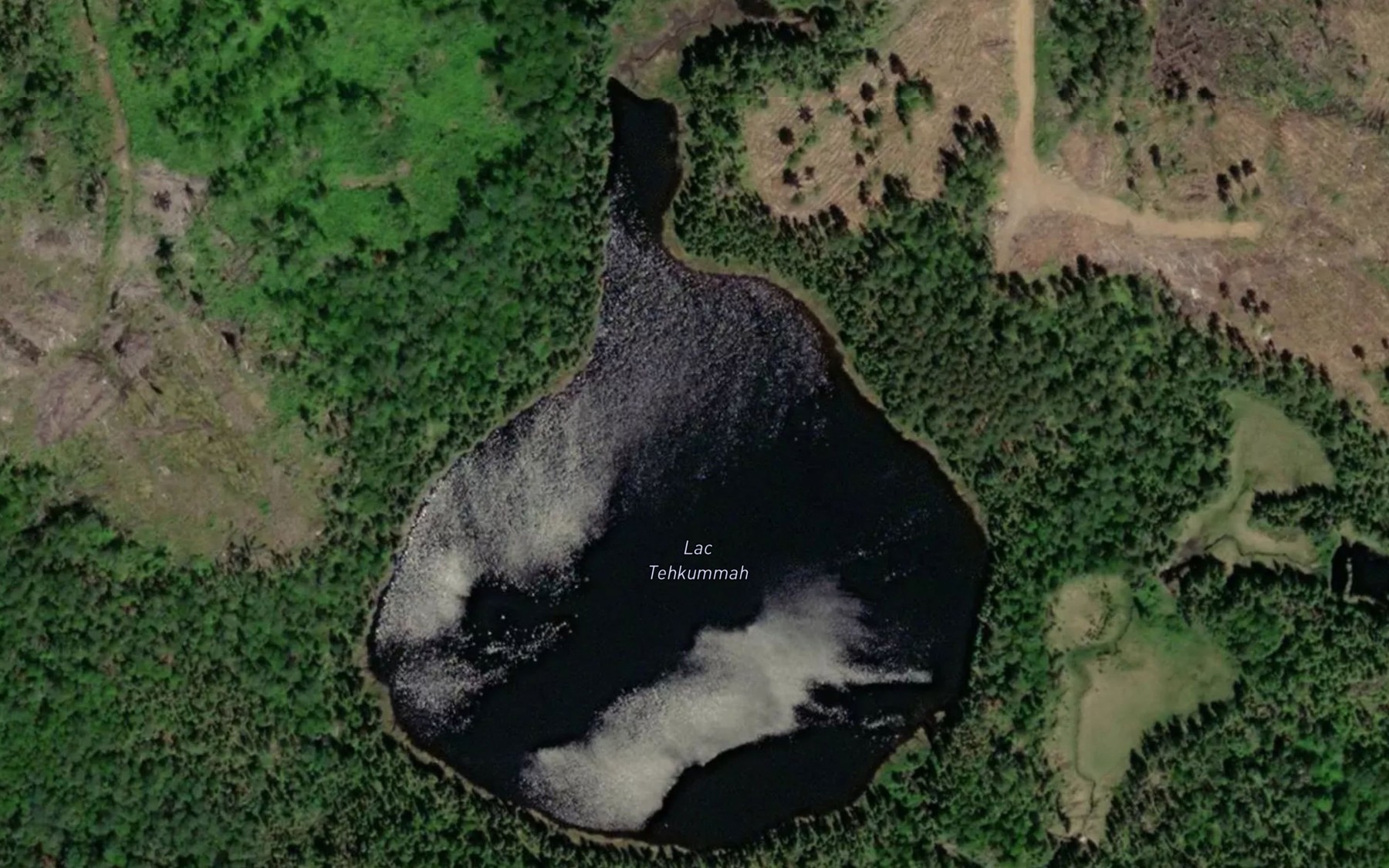 Satellite map of the Lac Tehkummah