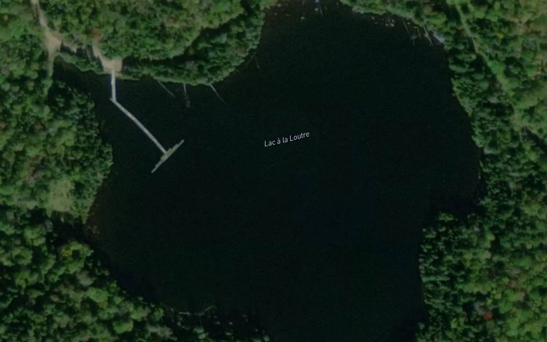 Satellite map of the Lac a la Loutre