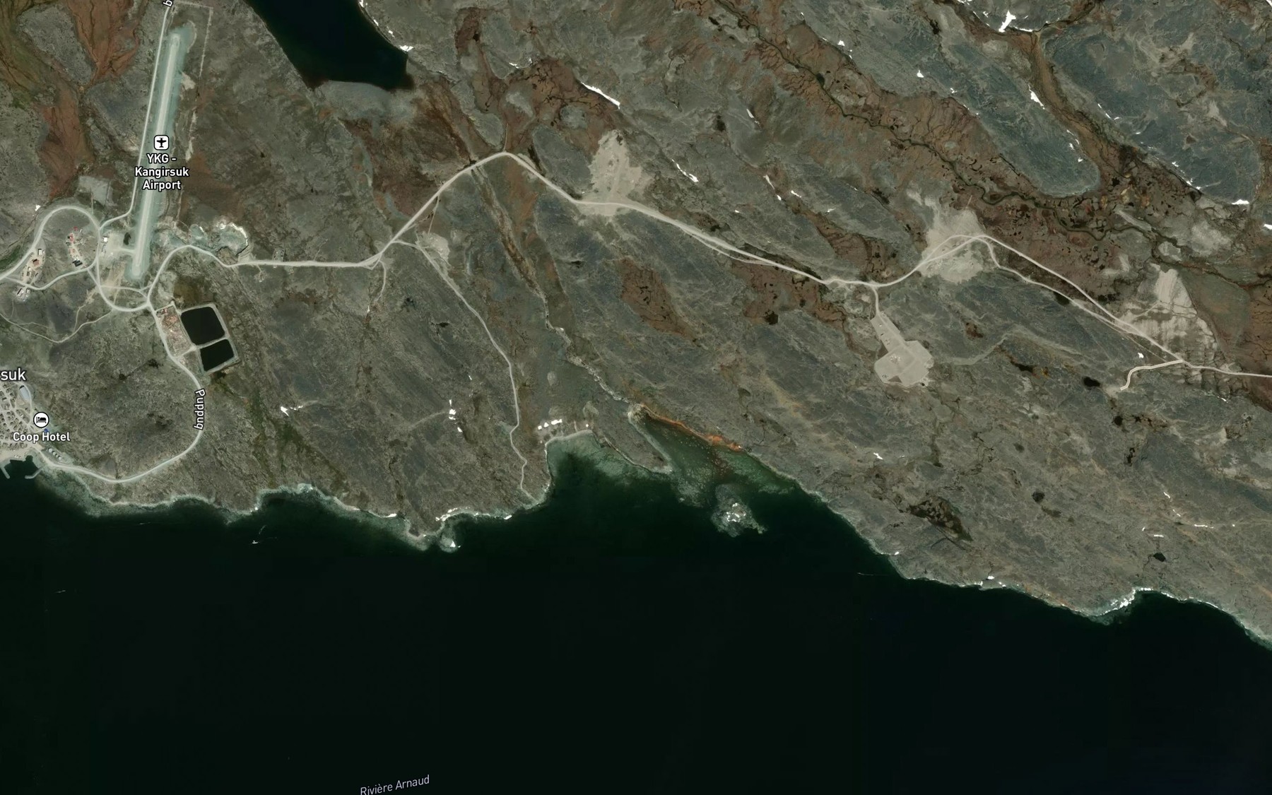 Satellite map of the Ruisseau Tasialuup