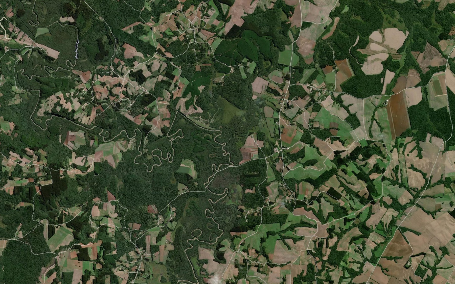Satellite map of the Rio da Barra
