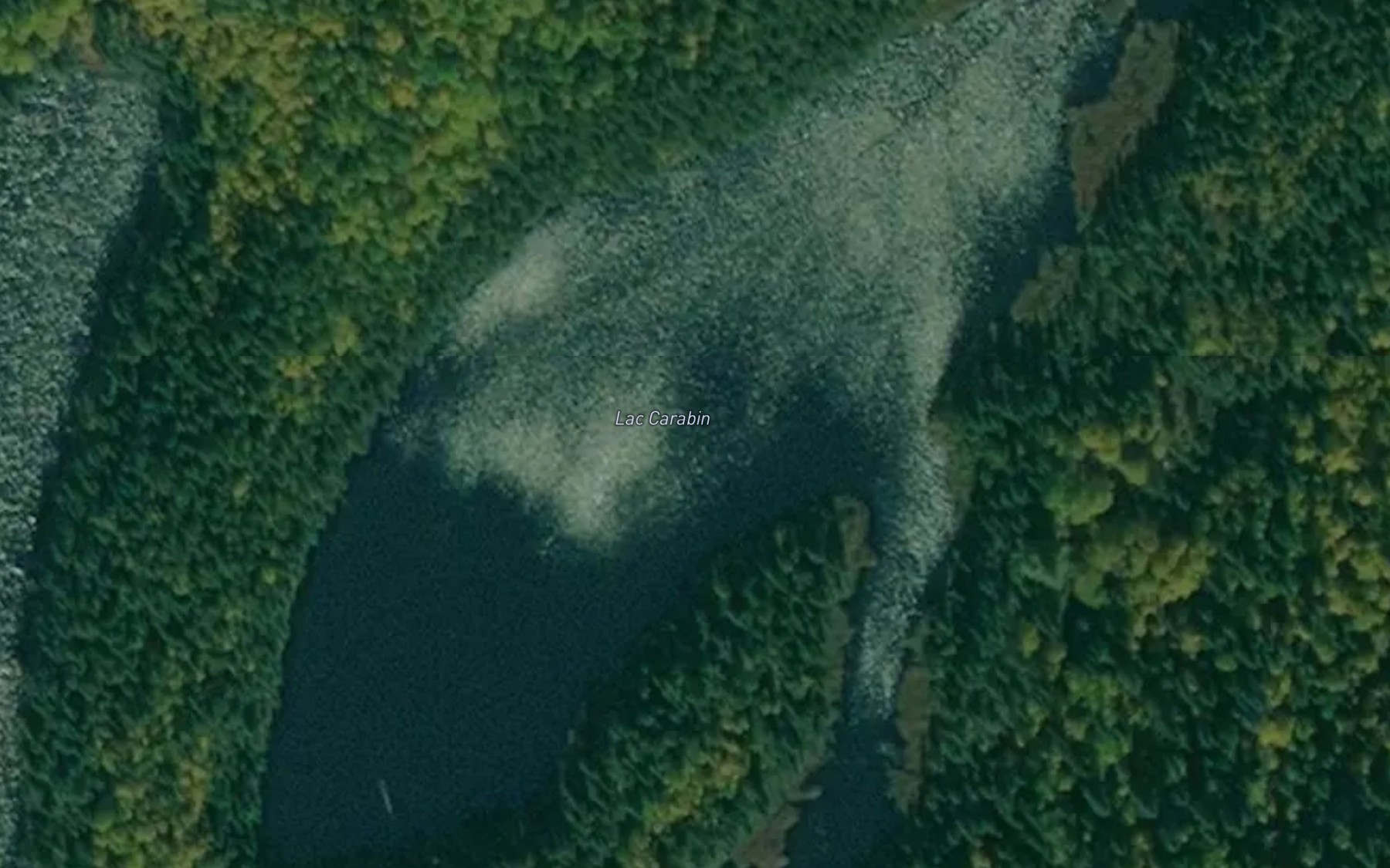 Satellite map of the Lac Carabin