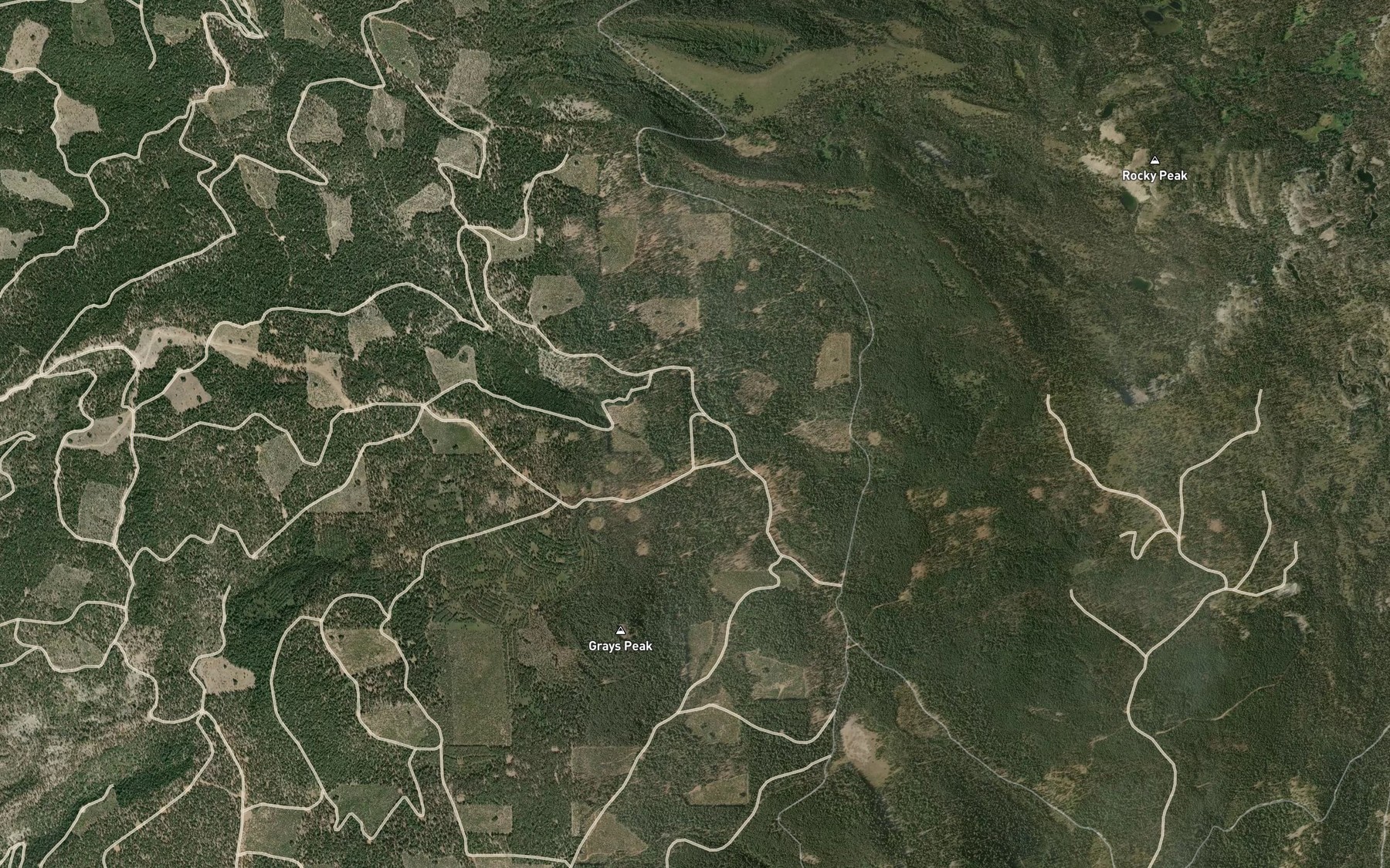 Satellite map of the Willow Spring