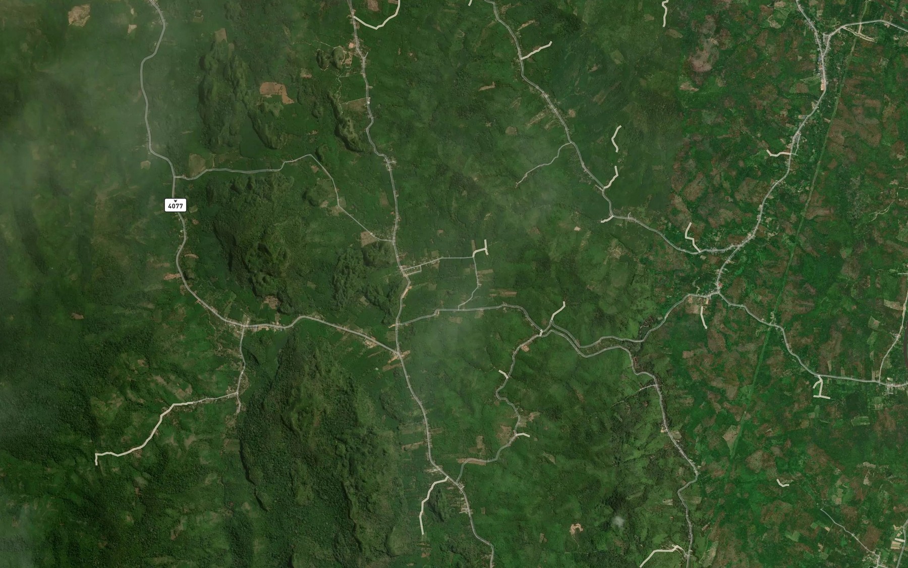 Satellite map of the Khlong Bo Na Nga