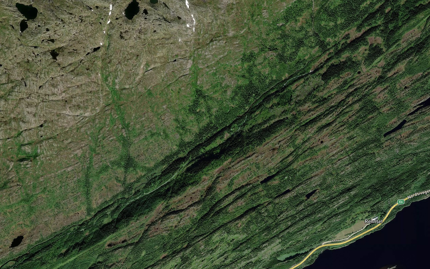 Satellite map of the Mannholet