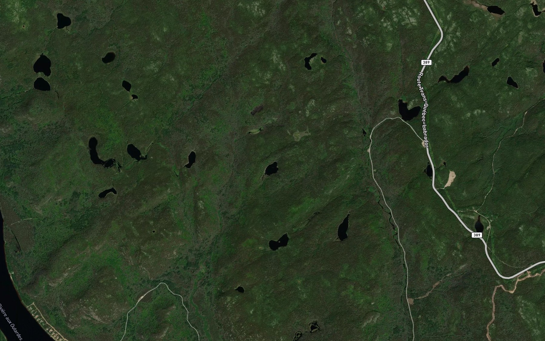 Satellite map of the Lac Gagne