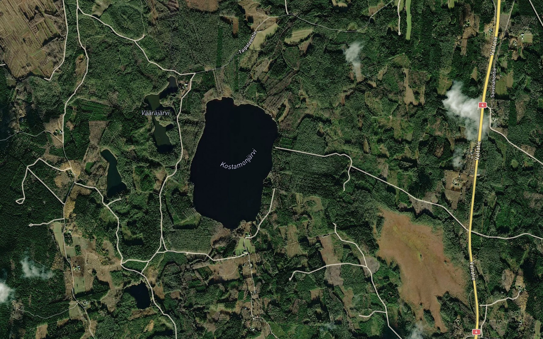 Satellite map of the Koluoja