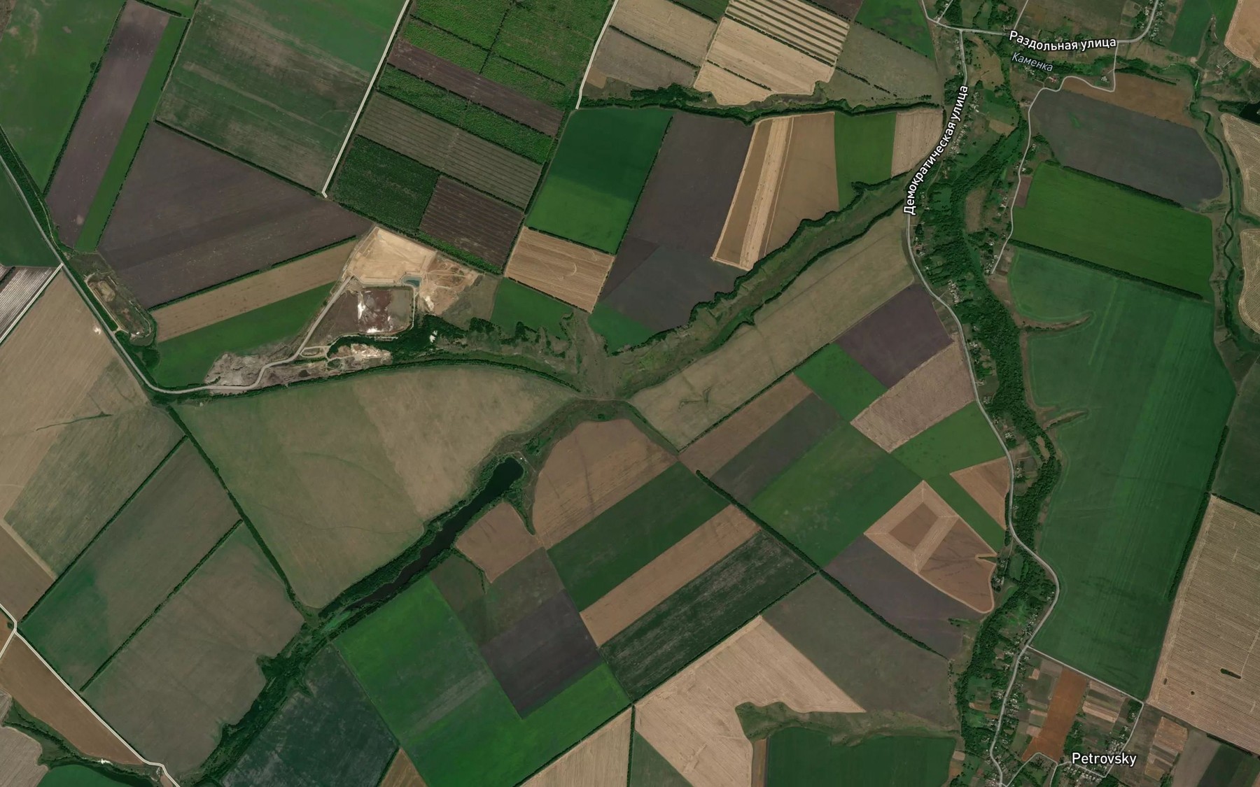 Satellite map of the Balka Sukhaya Plota
