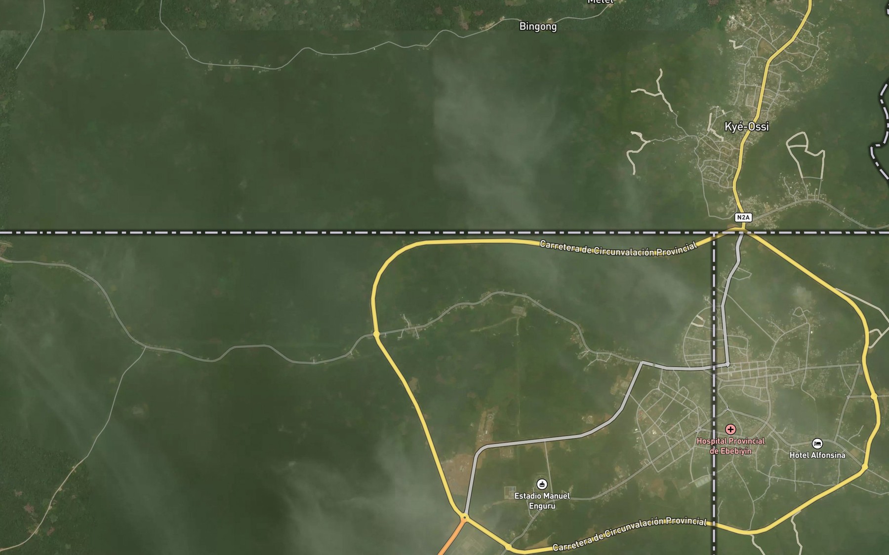 Satellite map of the Essano