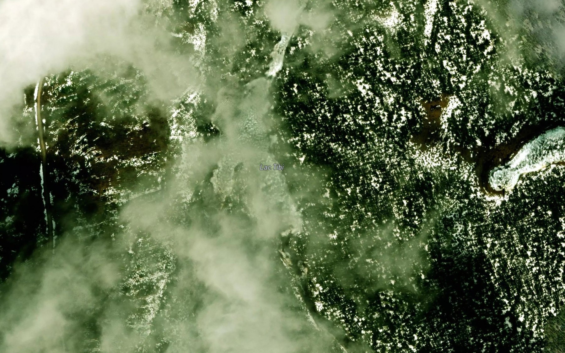 Satellite map of the Lac Tibi