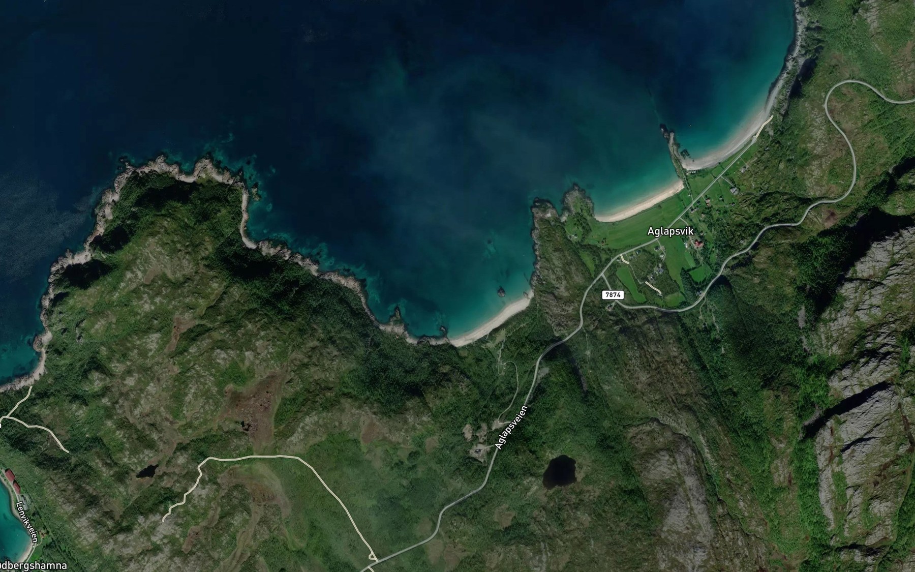 Satellite map of the Sorvika