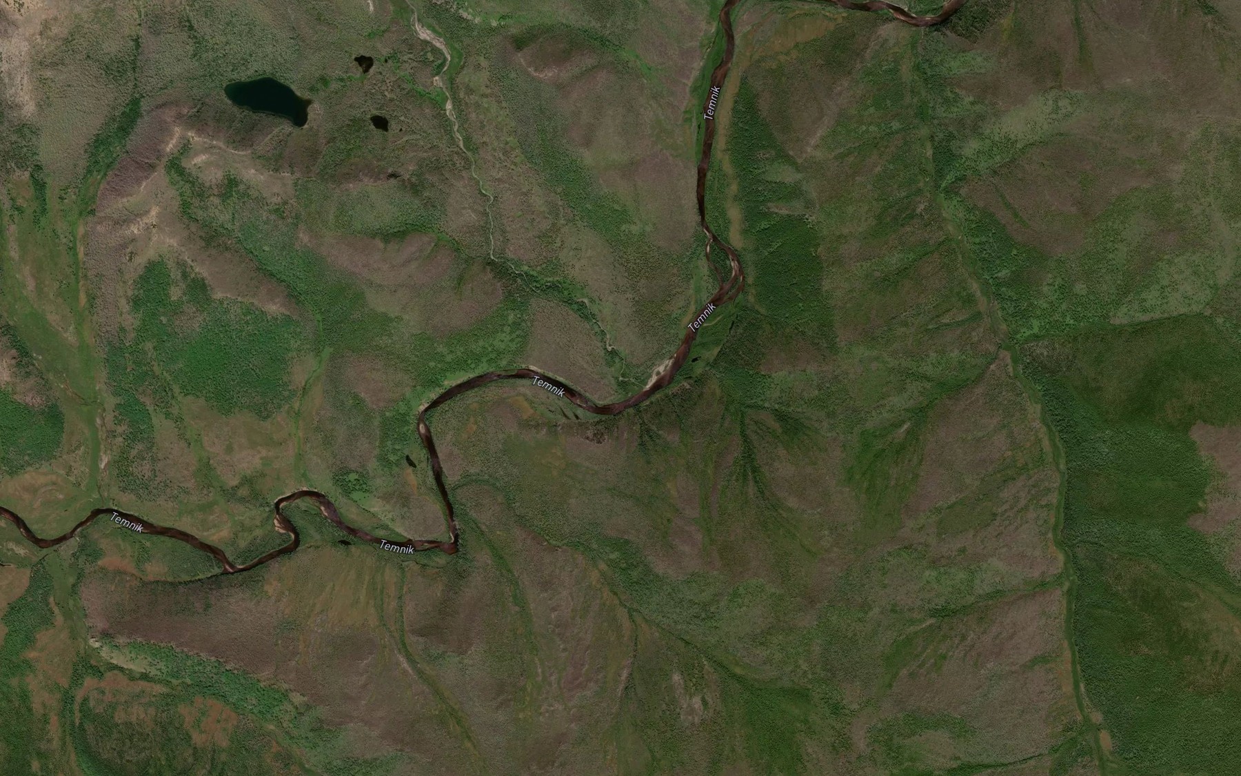 Satellite map of the Yelta